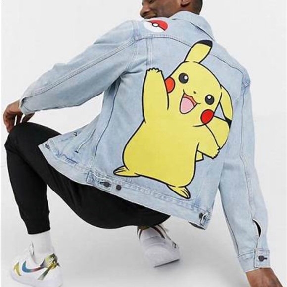 XXLARGE LEVI'S X POKEMON STONE VINTAGE FIT TRUCKER JACKET PIKACHU UNISEX 2XL - Picture 5 of 10